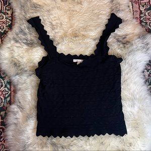 Giani Bini GB Women's Black Geometric Tank Top Size XL